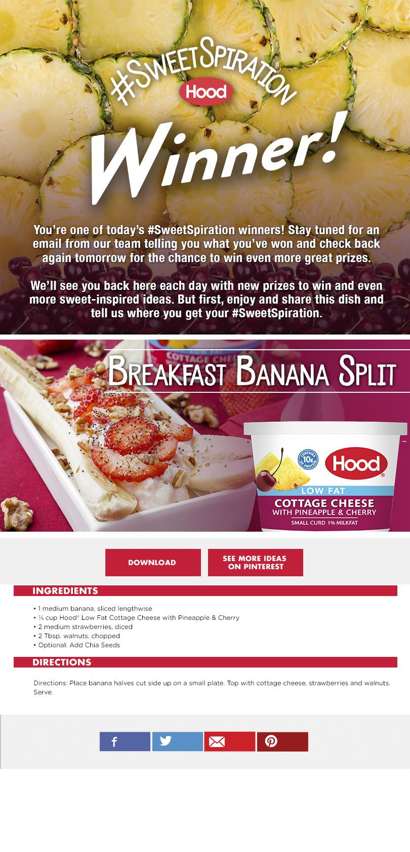 Hood Cottage Cheese Sweetspiration Campaign 1 Agency Compile